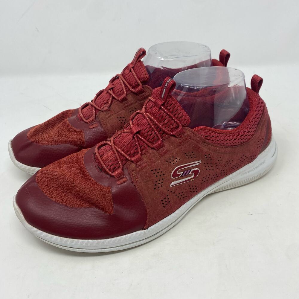 Skechers City Pro Good Humor Womens Slip On Sneakers Red Size 10